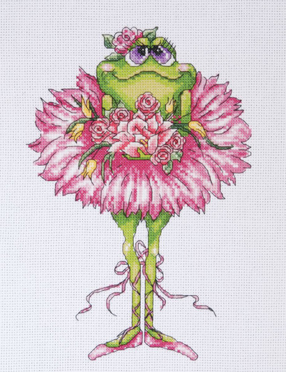 Design Works Frog Bouquet Counted Cross Stitch Kit