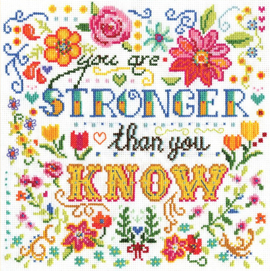 Design Works Stronger Than You Know Counted Cross Stitch Kit