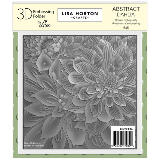 Lisa Horton Crafts Abstract Dahlia 3D Embossing Folder