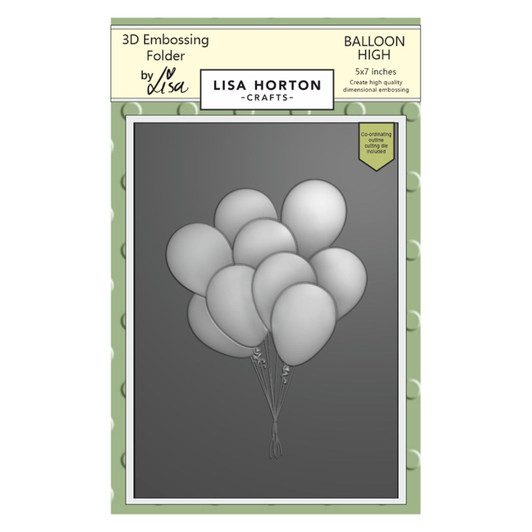 Lisa Horton Crafts Balloon High 3D Embossing Folder