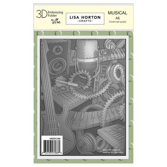 Lisa Horton Crafts Musical 3D Embossing Folder
