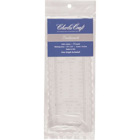 DMC Charles Craft Lace Edged Bookmark Cross Stitch Blank
