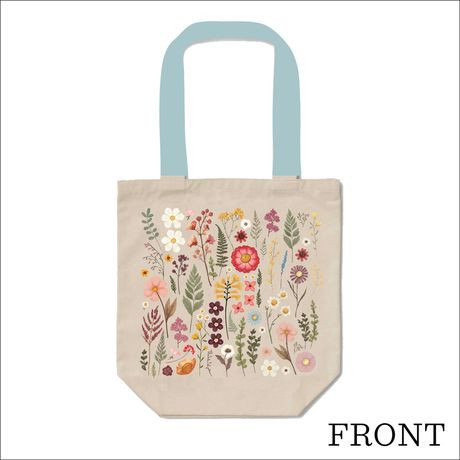Echo Park Pressed Floral Tote Bag