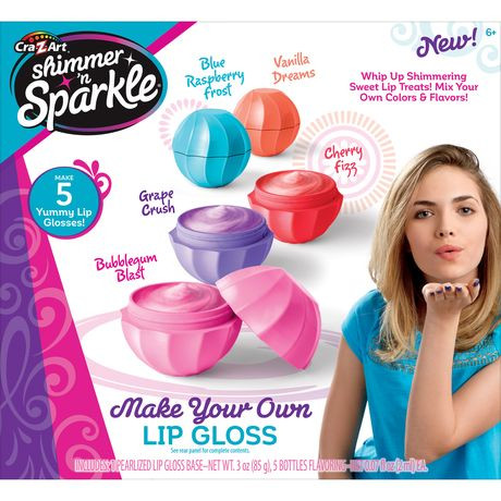 Cra-Z-Art Make Your Own Lip Gloss Shimmer 'N Sparkle Craft Kit