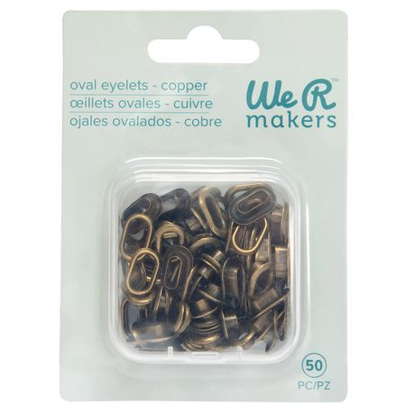 We R Makers Crop-A-Dile Copper Oval Eyelets 50/Pkg