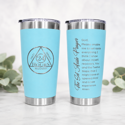 AA 24 Hour Third Step Prayer 20oz Tumbler