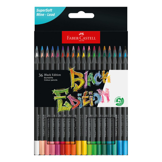 Faber-Castell Black Edition Color Pencils 36/Pkg