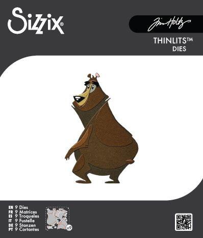 Sizzix Theodore Bear Thinlits Die Set by Tim Holtz