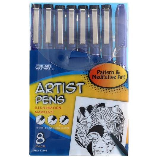 Pro Art Markers Illustrator Set 8pc