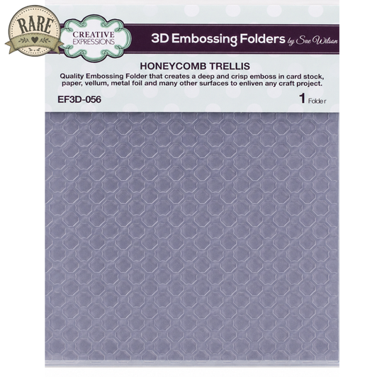 Creative Expressions Honeycomb Trellis 3D Embossing Folder