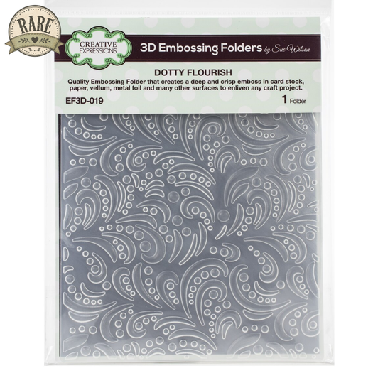 Creative Expressions Dotty Flourish 3D Embossing Folder