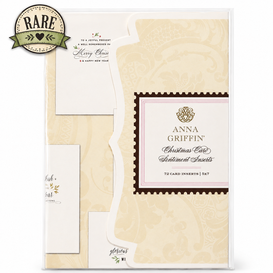 Anna Griffin Christmas Card Sentiment Inserts – 72 Inserts
