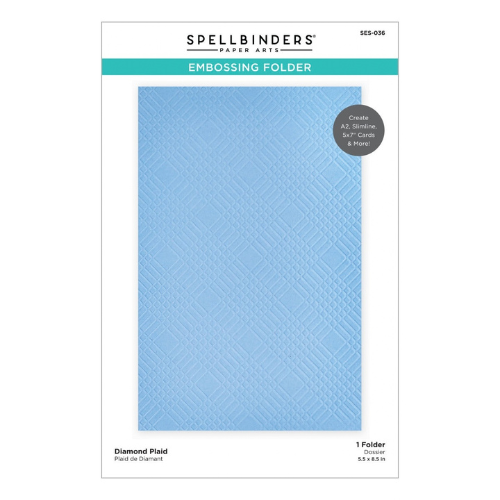 Spellbinders Diamond Plaid Embossing Folder