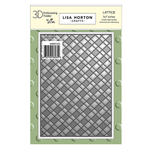 Lisa Horton Crafts Lattice 3D Embossing Folder