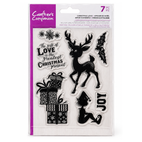 Crafter's Companion Christmas Love Acrylic Stamp Set