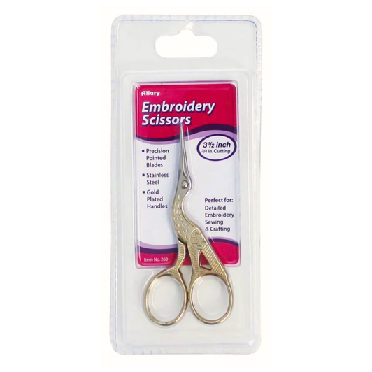 Allary Stork Embroidery Scissors 3.5"