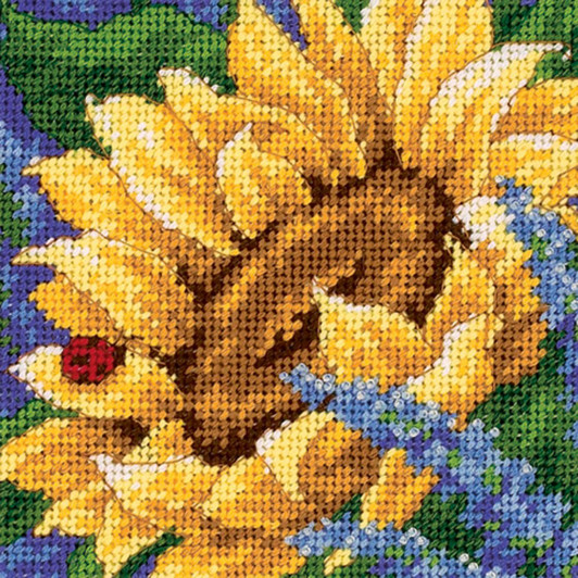 Dimensions Sunflower & Ladybug Needlepoint Kit