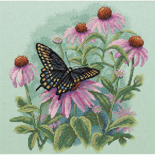 Dimensions Butterfly & Daisies Counted Cross Stitch Kit