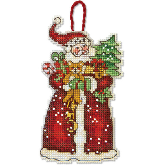 Dimensions Santa by Susan Winget Counted Cross Stitch Ornament Kit