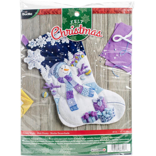 Bucilla Frosty Night Felt Applique Stocking Kit