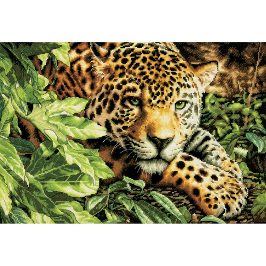 Dimensions/Gold Collection Counted Cross Stitch Kit - Leopard In Repose