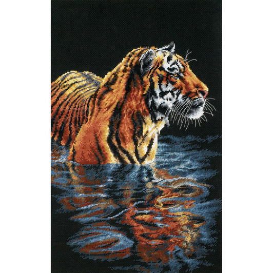 Dimensions Counted Cross Stitch Kit - Tiger Chilling Out