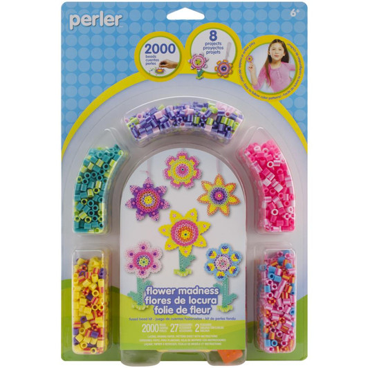 Perler Flower Madness Fused Bead Kit