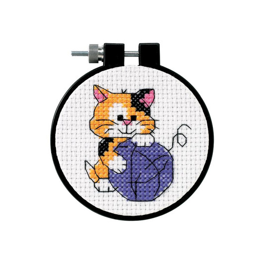 Dimensions Cute Kitty Learn-A-Craft Counted Cross Stitch Kit