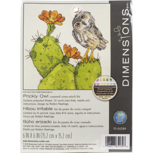 Dimensions Counted Cross Stitch Kit - Prickly Owl