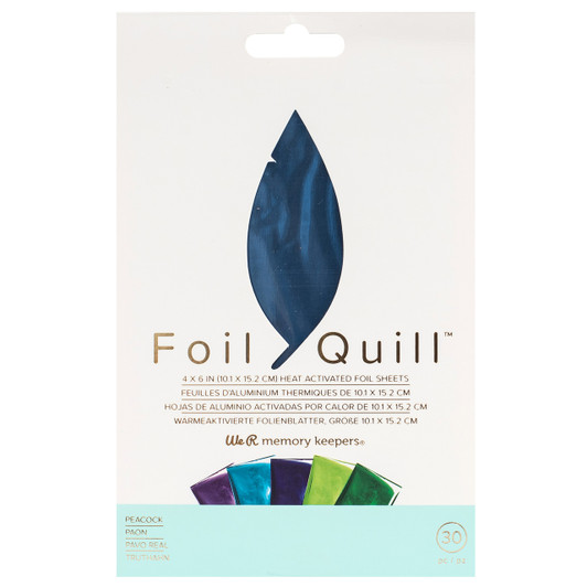 We R Memory Keepers Foil Quill Foil Sheets - Peacock
