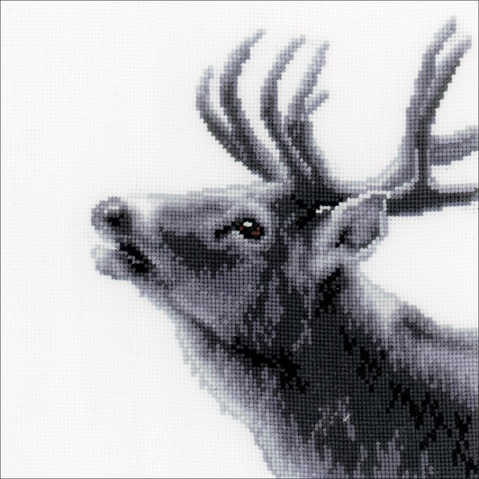 Deer On Aida Counted Cross Stitch Kit