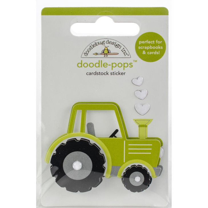 Doodlebug Doodle-Pops Trusty Tractor 3D Stickers
