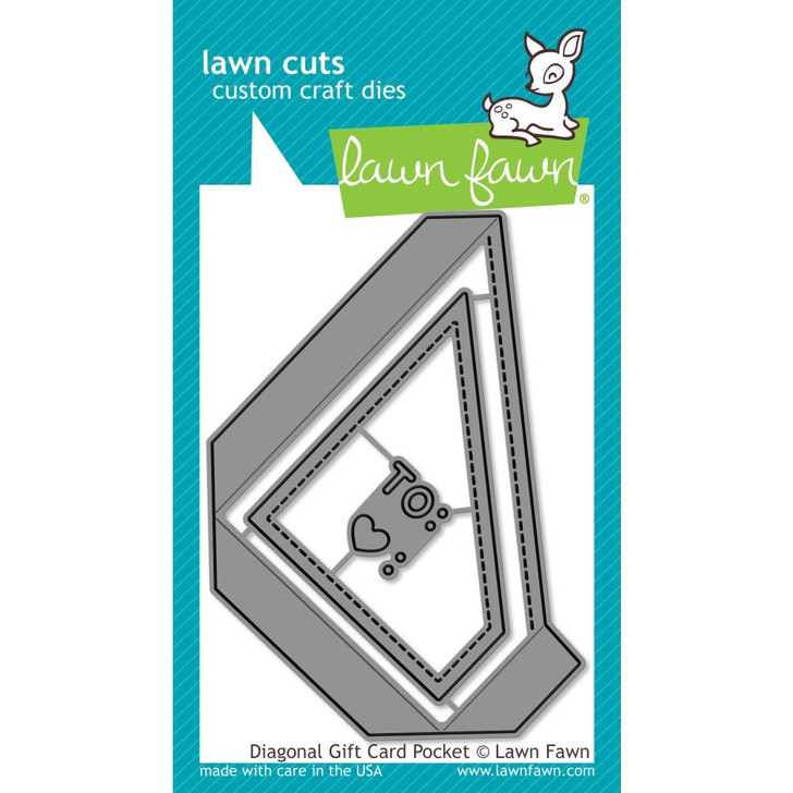 Lawn Cuts Custom Craft Dies - Diagonal Gift Card Pocket