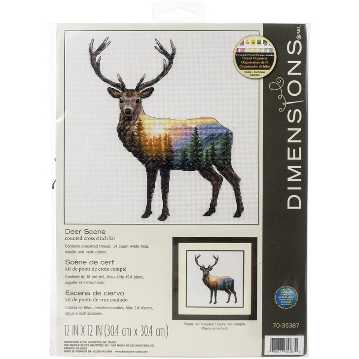 Dimensions Deer Scene Counted Cross Stitch Kit