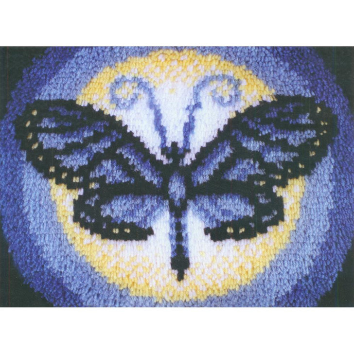 Caron Wonderart Latch Hook Kit - Butterfly Moon