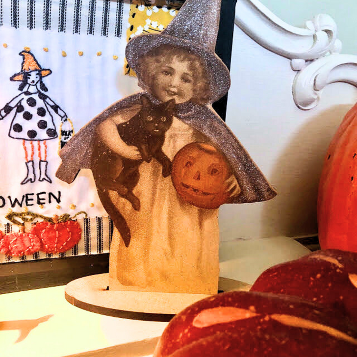 Victorian Halloween Child Witch