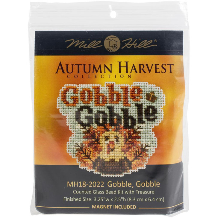 Mill Hill Gobble Gobble Counted Cross Stitch Magnet Kit
