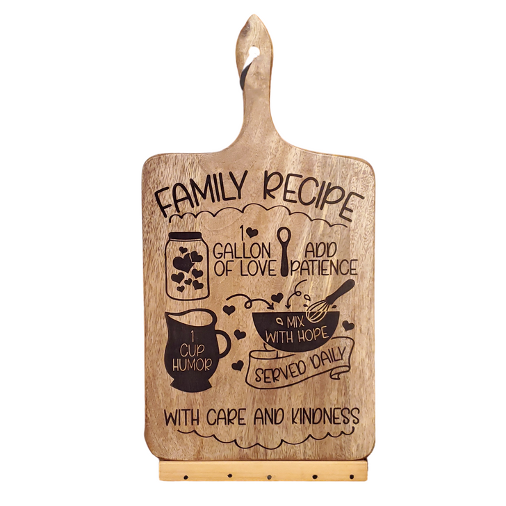 Family Recipe Cutting Board ~ Laser Engraved