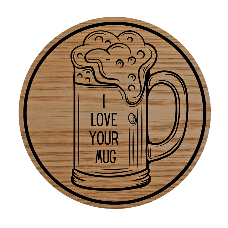 Beer Puns Wooden Coasters Set