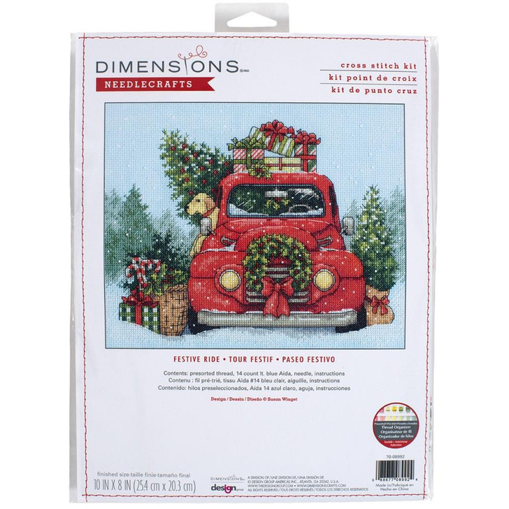 Dimensions Festive Ride Counted Cross Stitch Kit