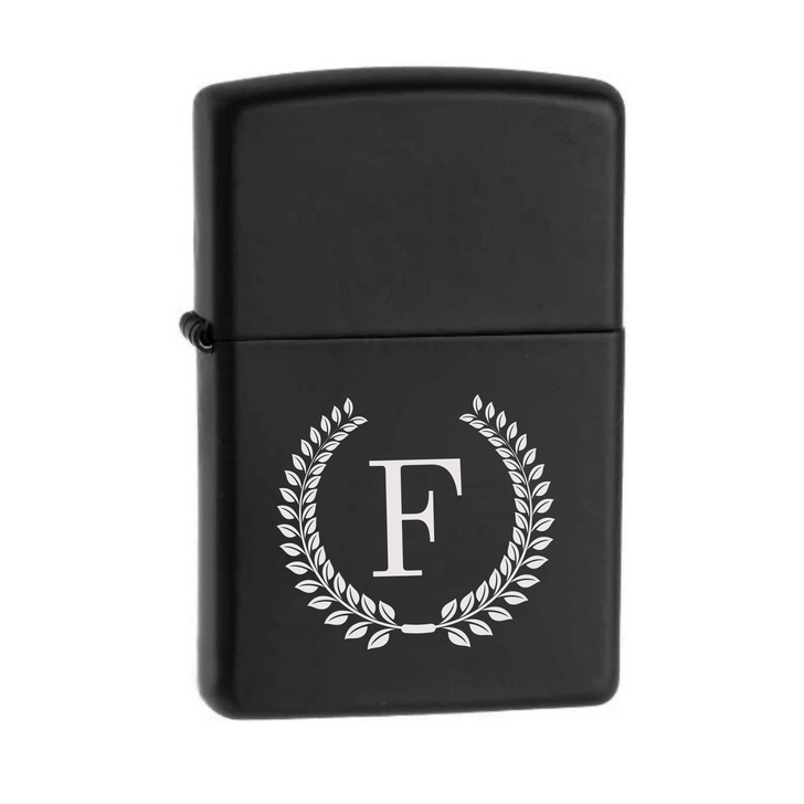 Zippo Engraved Black Matte Lighter ~ Personalized