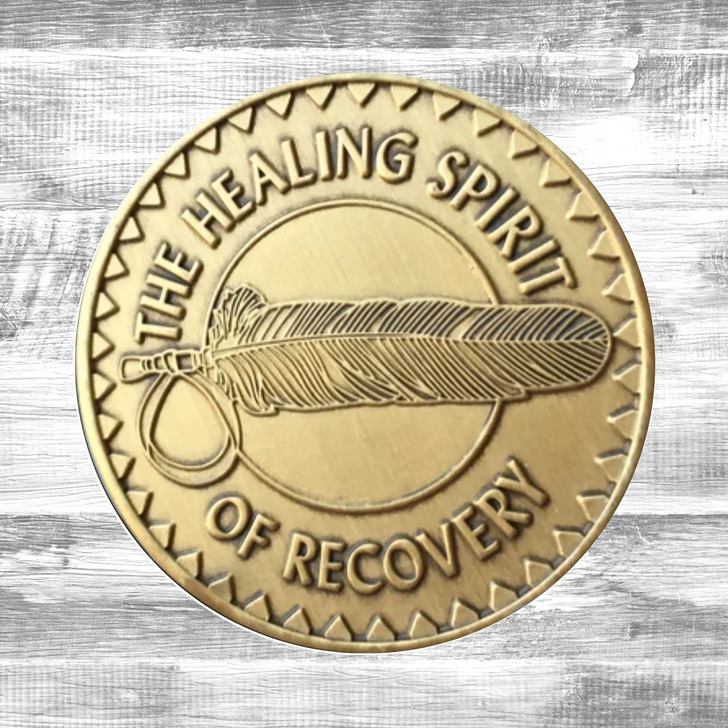 The Healing Spirit  Antique Bronze Coin