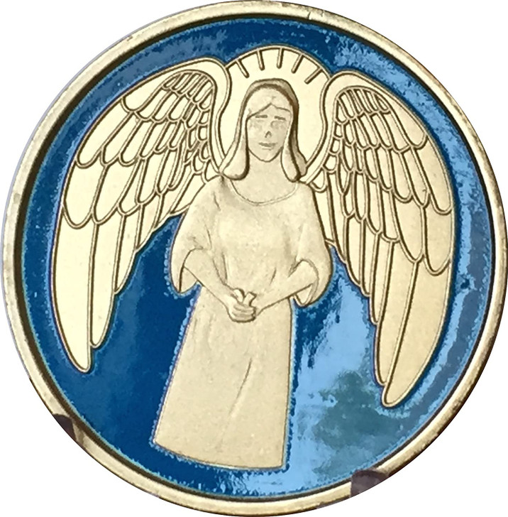 Guardian Angel Rainbow "AA" Medallion