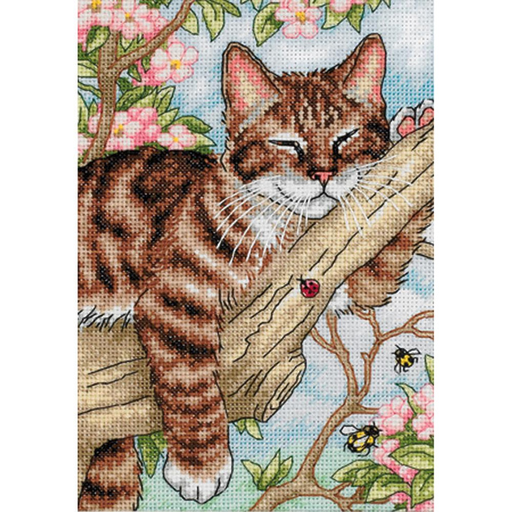 Dimensions Gold Petite Counted Cross Stitch Kit - Napping Kitten