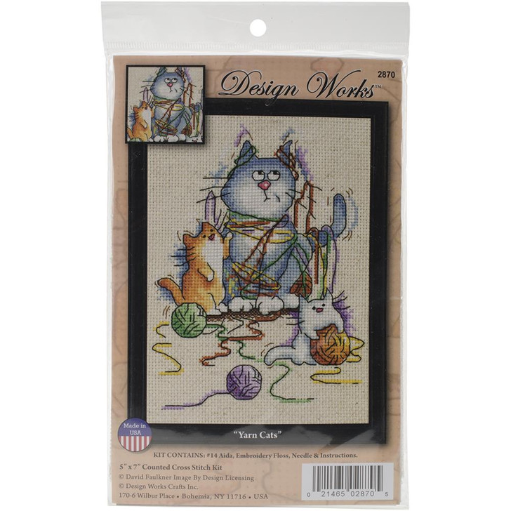 Design Works Yarn Cats Counted Cross Stitch Kit