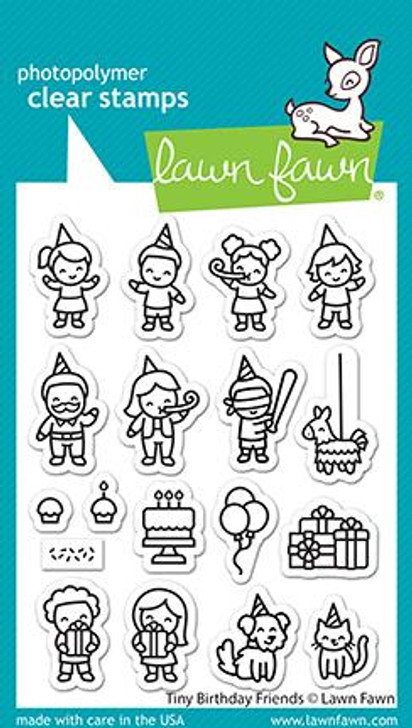 Lawn Fawn Tiny Birthday Friends Photopolymer Clear Stamps