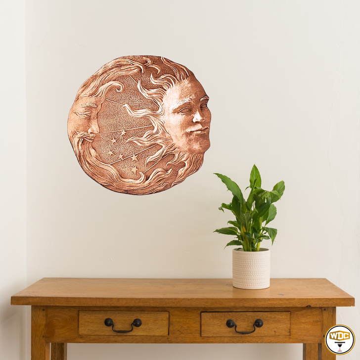 Sun & Moon Celestial Wall Plaque