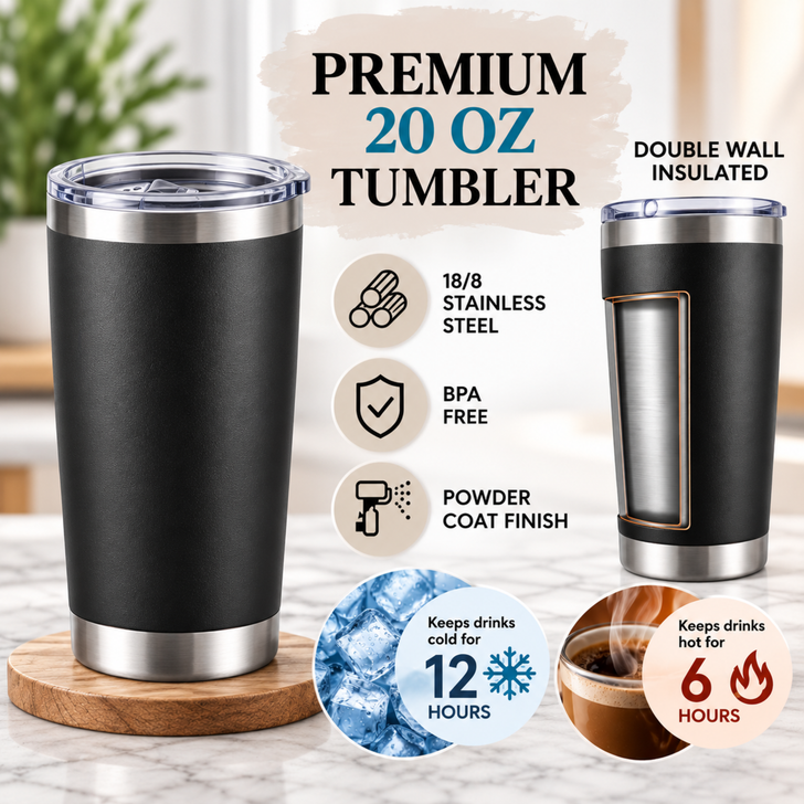 Sanderson Bed & Breakfast Double-Wall 20oz Tumbler