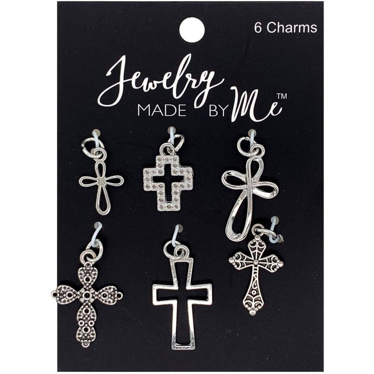 Jewelry Made By Me Cross Charms 6/Pkg