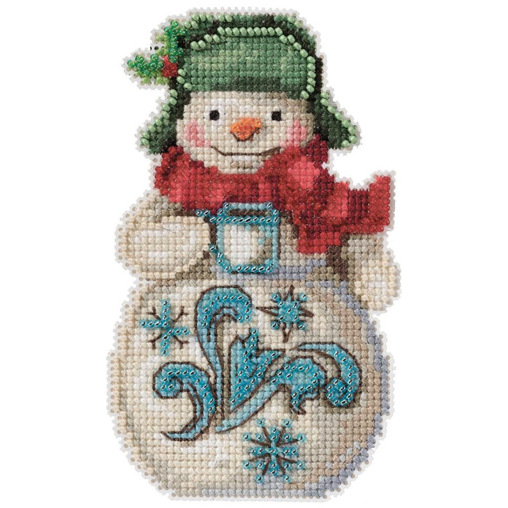 Mill Hill/Jim Shore Counted Cross Stitch Kit - Snowman With Cocoa